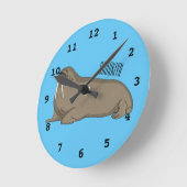 Cartoon Runde Wanduhr (Winkel)