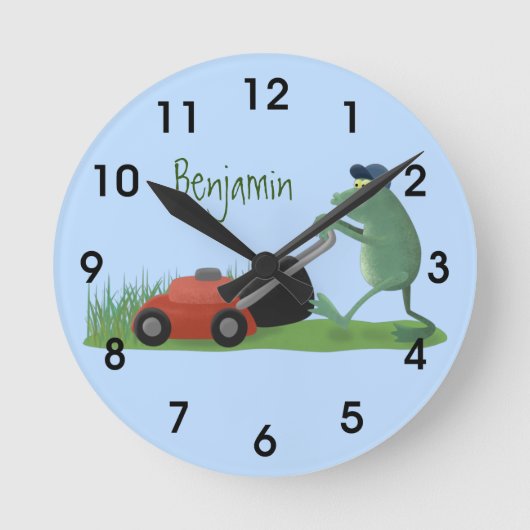 Cartoon Runde Wanduhr (Vorderseite)