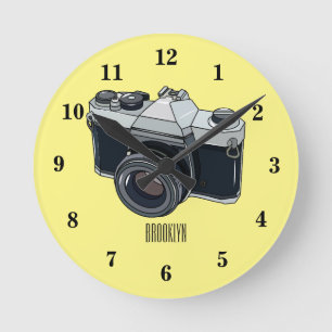 Cartoon Runde Wanduhr