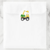 Cartoon Runder Aufkleber (Tasche)