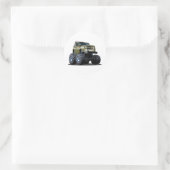 Cartoon Runder Aufkleber (Tasche)