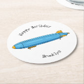 Cartoon Runder Pappuntersetzer (Angewinkelt)