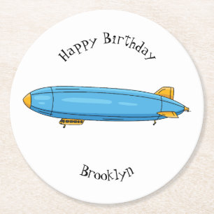 Cartoon Runder Pappuntersetzer