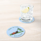 Cartoon Runder Pappuntersetzer (Vor Ort)