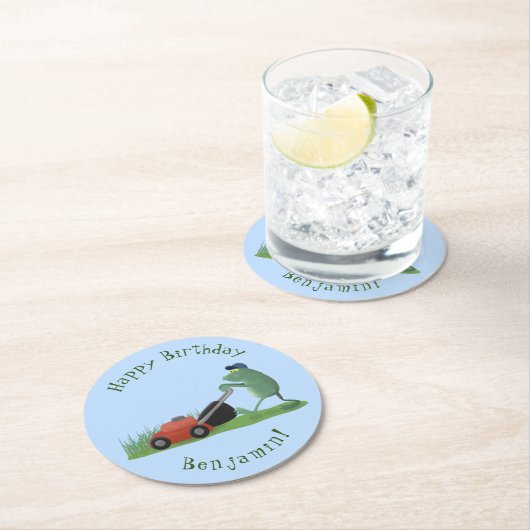 Cartoon Runder Pappuntersetzer (Vor Ort)