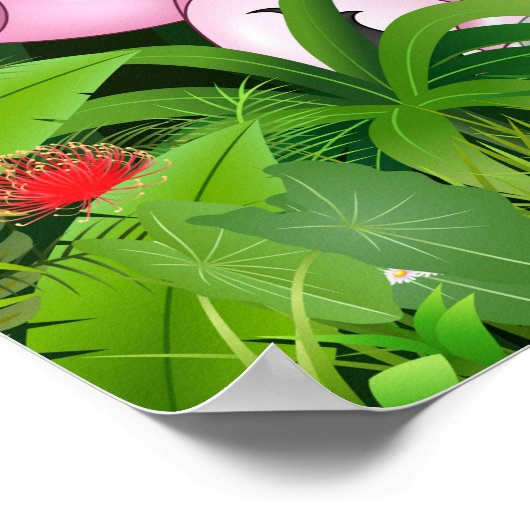 Cartoon Safari Poster (Ecke)