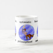 Cartoon Sagittarius Centaur Express Kaffeetasse (Mittel)