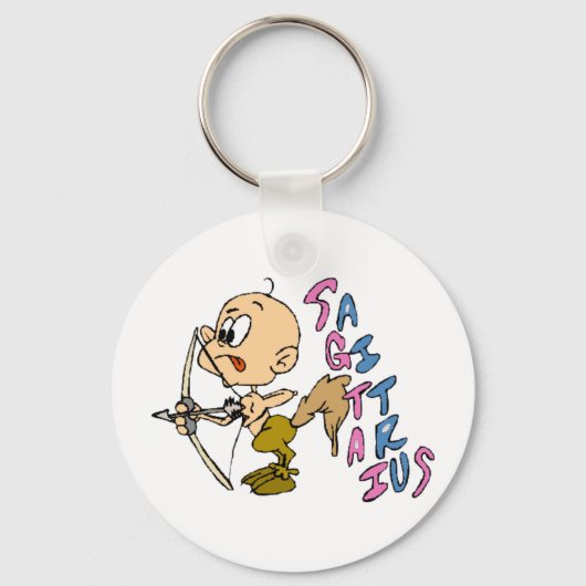 Cartoon Sagittarius Schlüsselanhänger (Vorderseite)