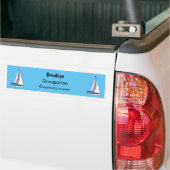 Cartoon Sailboat Autoaufkleber (Auf Lkw)