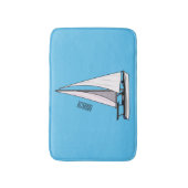 Cartoon Sailboat Badematte (Vorderseite Vertikal)