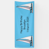 Cartoon Sailboat Banner (Vertikal)