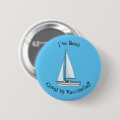 Cartoon Sailboat Button (Vorne & Hinten)