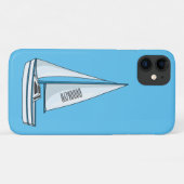 Cartoon Sailboat Case-Mate iPhone Hülle (Rückseite (Horizontal))