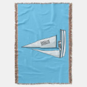 Cartoon Sailboat Decke (Vorderseite Vertikal)