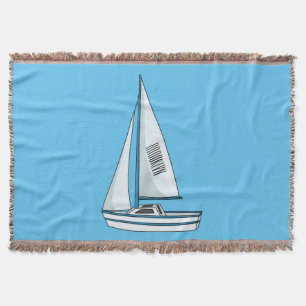 Cartoon Sailboat Decke