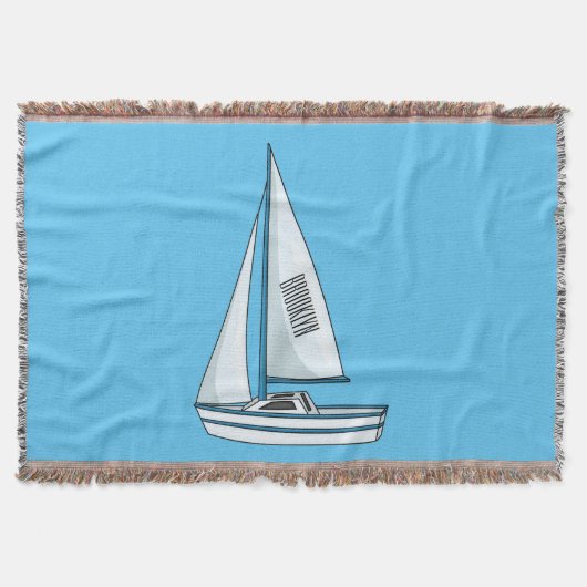 Cartoon Sailboat Decke (Vorderseite)