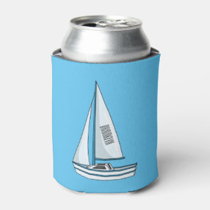 Cartoon Sailboat Dosenkühler