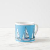 Cartoon Sailboat Espressotasse (Vorderseite Rechts)