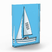 Cartoon Sailboat Fotoblock (Links)