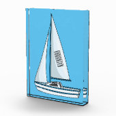 Cartoon Sailboat Fotoblock (Rechts)