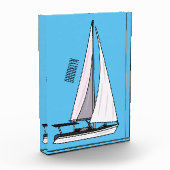 Cartoon Sailboat Fotoblock (Links)