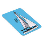 Cartoon Sailboat Magnet (Rechte Seite)