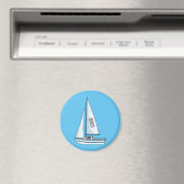 Cartoon Sailboat Magnet (In Situ (Geschirrspüler))