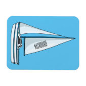 Cartoon Sailboat Magnet (Horizontal)
