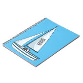 Cartoon Sailboat Notizblock (Linke Seite)
