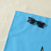 Cartoon Sailboat Strandtuch (Beispiel)