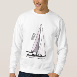 Cartoon Sailboat Sweatshirt