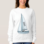 Cartoon Sailboat Sweatshirt (Vorderseite)