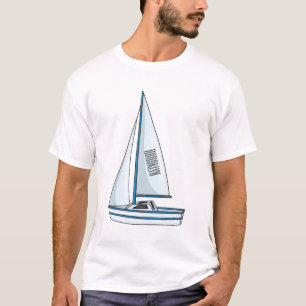 Cartoon Sailboat T-Shirt