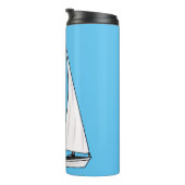 Cartoon Sailboat Thermosbecher (Nach rechts gedreht)