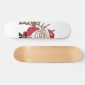 Cartoon Sankt und Skateboard (Horizontal)