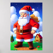Cartoon Santa Claus | Art der AI Poster (Vorne)