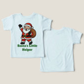 Cartoon Santa Claus Waving Cheerfully (Design Vorderseite & Rückseite)