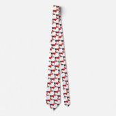 Cartoon Santa Dackel Dog Christmas Neck Tie Krawatte (Vorderseite)