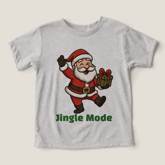 Cartoon Santa Dancing Joyfully (Design Vorderseite)
