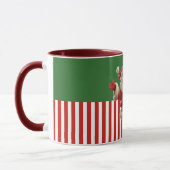 Cartoon Santa Dancing Joyfully Tasse (Links)