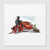 Cartoon Santa Express Magnetkarte (Vorderseite)