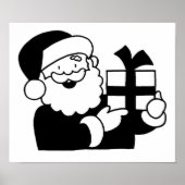 Cartoon Santa Poster (Vorne)