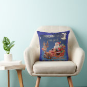 Cartoon Santa Sleigh Winter Throw Pillow Kissen (Stuhl )