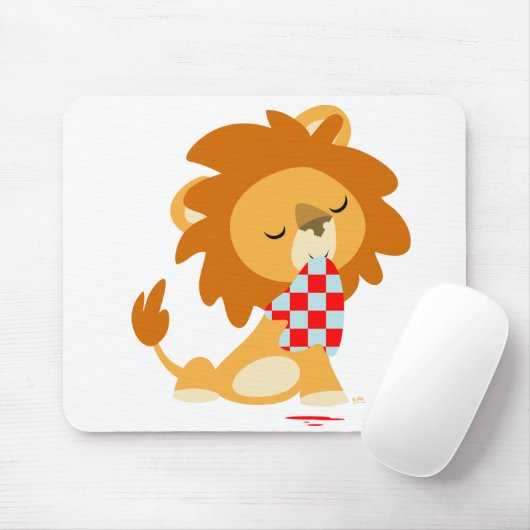 Cartoon Satierte Löwenmousepad Mousepad (Mit Mouse)