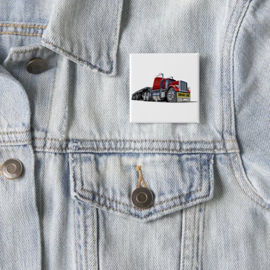 Cartoon-Sattelschlepper Button (Beispiel)