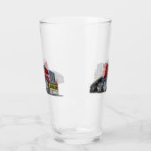Cartoon-Sattelschlepper Glas (Links)