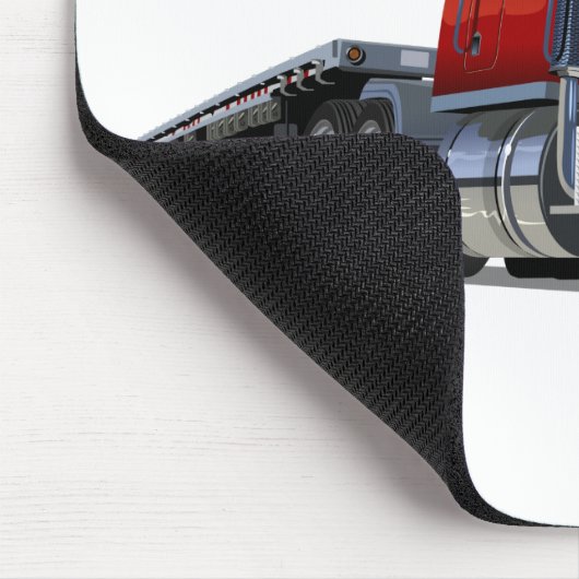 Cartoon-Sattelschlepper Mousepad (Ecke)