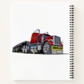 Cartoon-Sattelschlepper Notizblock (Rückseite)