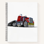 Cartoon-Sattelschlepper Notizblock (Vorderseite)