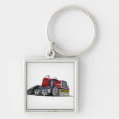 Cartoon-Sattelschlepper Schlüsselanhänger (Vorne)
